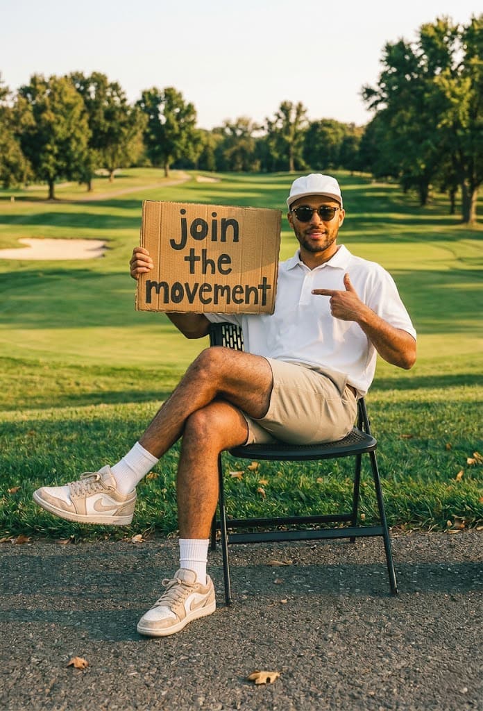 Collective member on the course